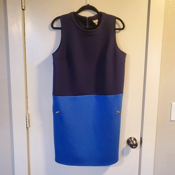 Merona Two-Tone Colorblock Midi Dress - Picture 1 of 10